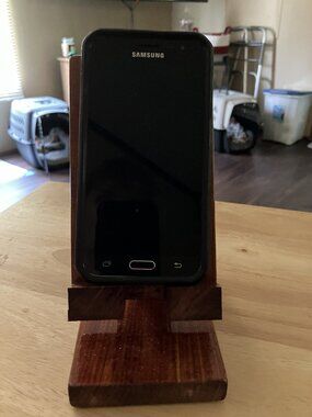 Handcrafted Wooden Cell Phone Holder